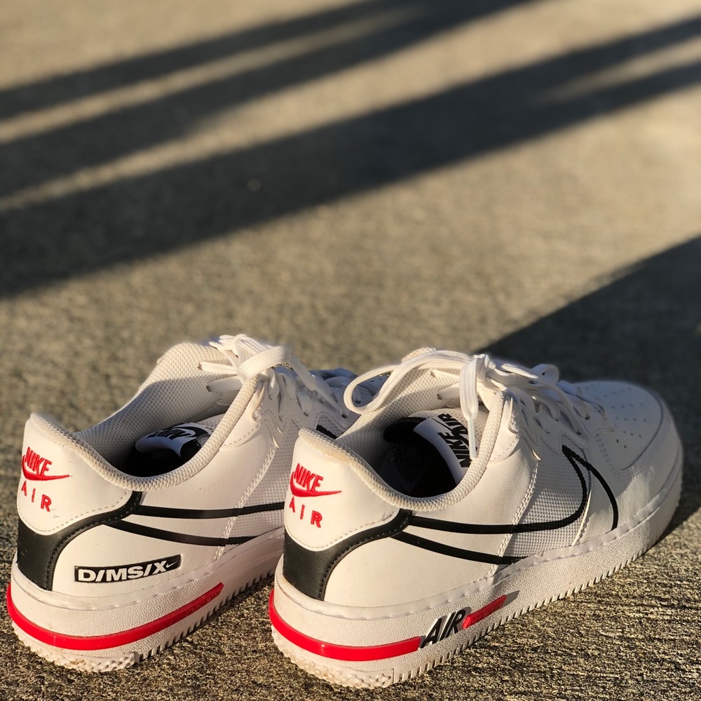 NIKE Air Force 1 React D/MS/X White Mens 9.5